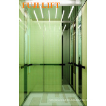 Glass Cabin Passenger Elevator with Stainless Steel Handrail